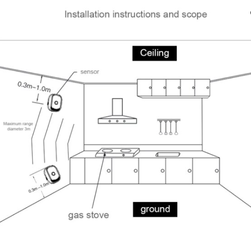 Heiman Gas Sensor (Z-Wave Plus)