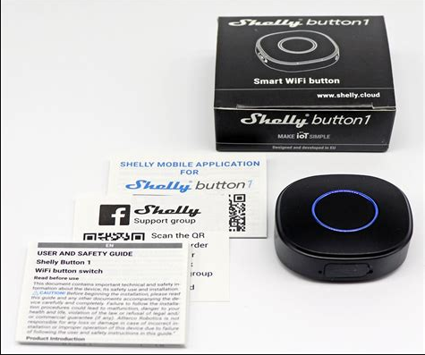 Shelly Smart Wifi Button - Re-chargeable (Sort)