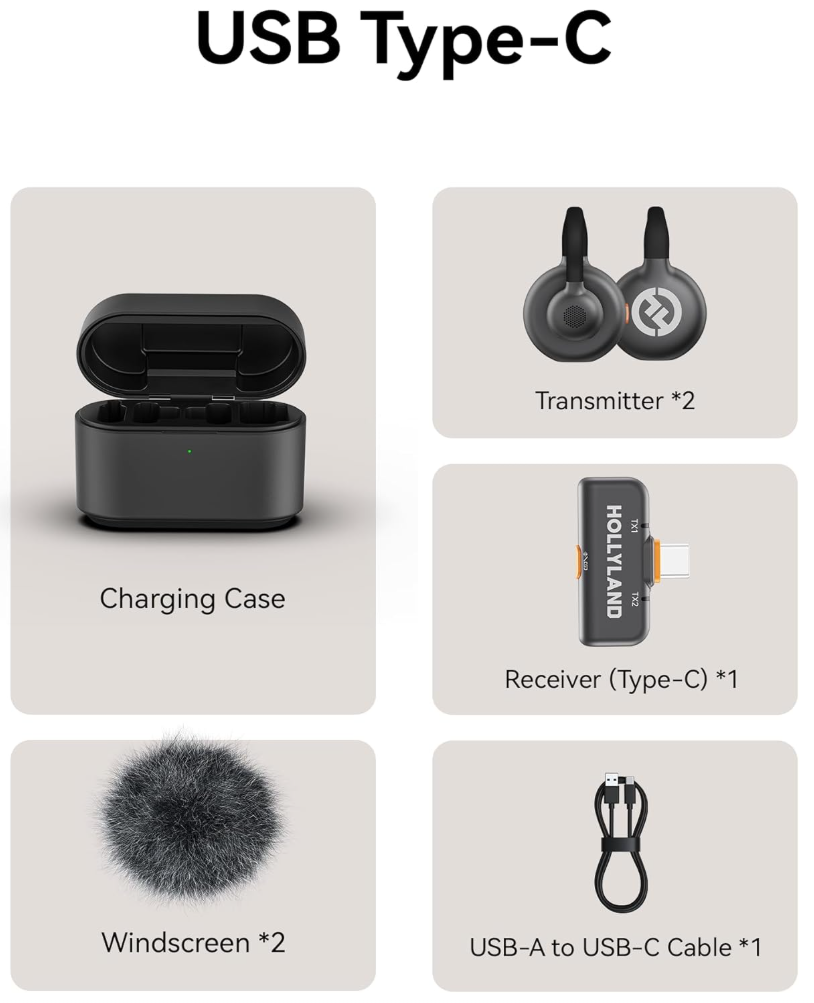 Hollyland Lark M2S Wireless Mikrofon System