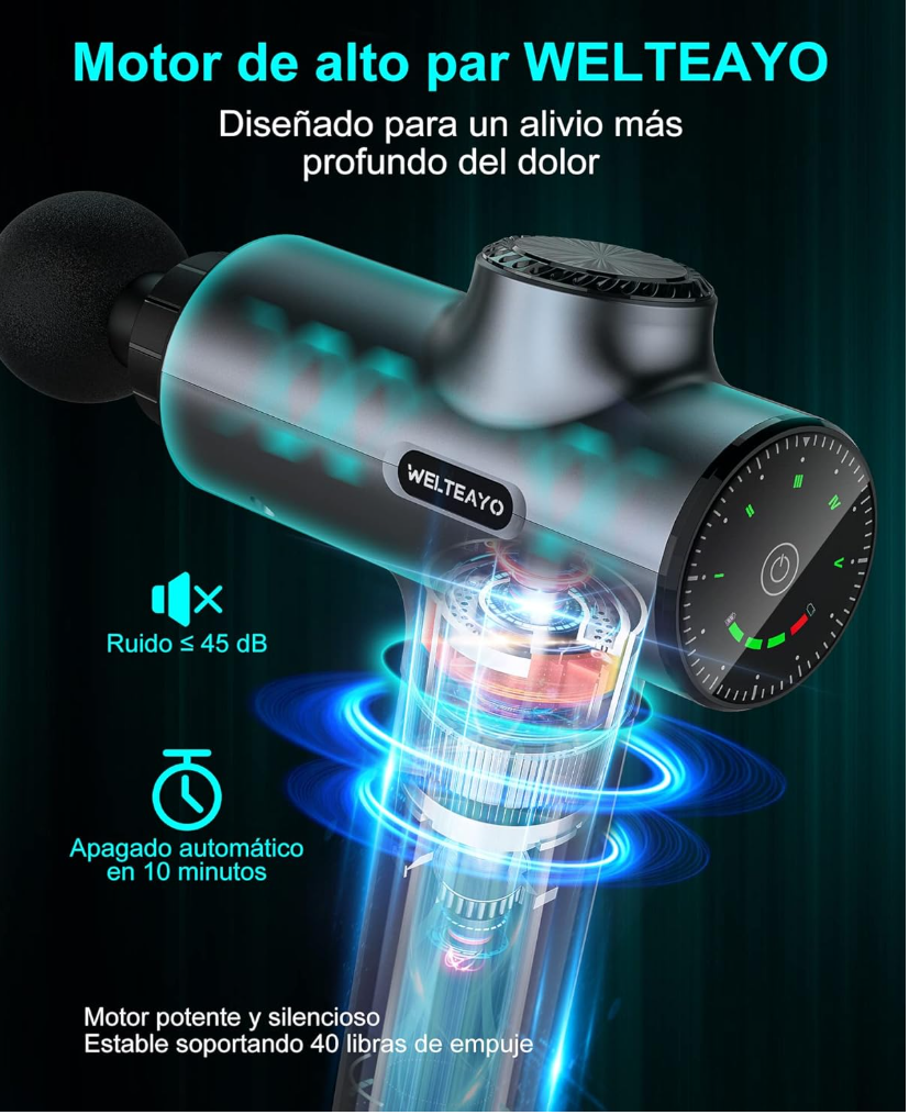 Weltayo Massage Pistol (JX800) - 2600 mAh High Power