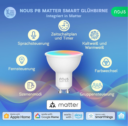 NOUS GU10 Bulb Color 350lm - Matter