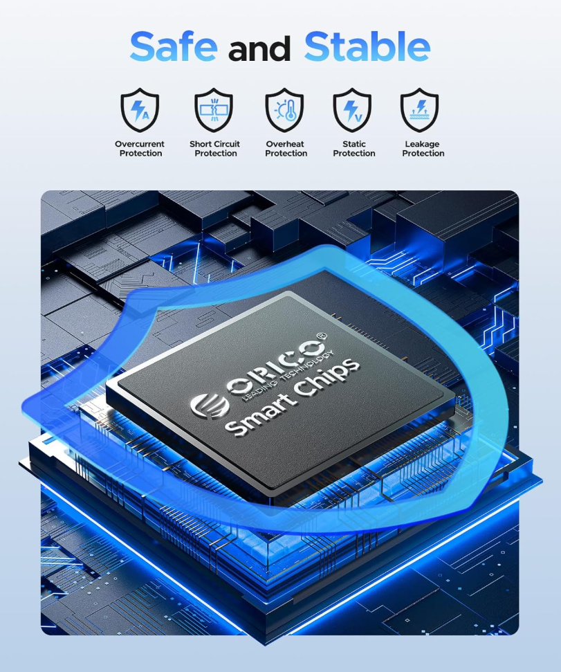 Orico 2.5" Hard Drive enclosure USB 3.0 (Hvid)  - ingen Harddisk medfølger