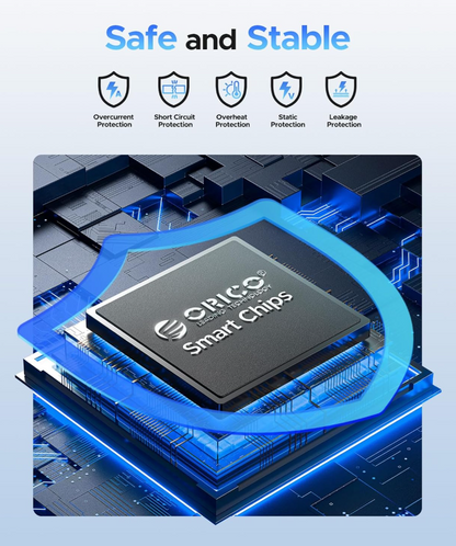 Orico 2.5" Hard Drive enclosure USB 3.0 (Hvid)  - ingen Harddisk medfølger