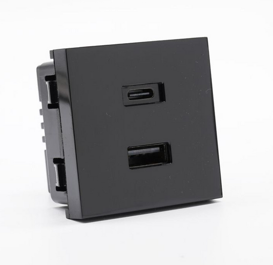 Shelly Wall Display Stand USB Charger - Sort