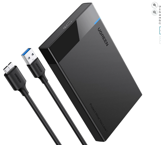 Ugreen USB 3.0 to SATA III 2.5" Drive enclosure