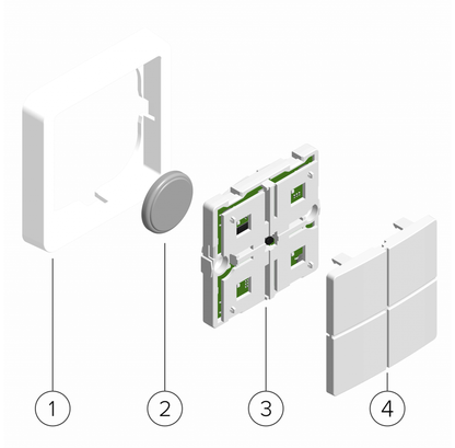 Logic Group Matrix ZBA7140 Batteri Tryk Z-wave