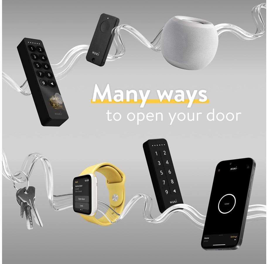 NUKi Smartlock Nordic Ultra med Keypad & Door Sensor